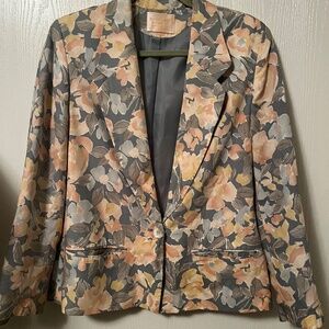 Pendleton Country Sophisticates Floral Blazer Pastel 80’s Vintage